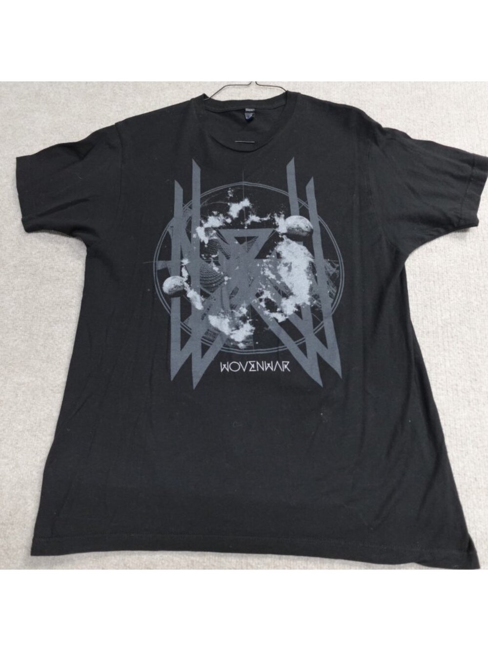 Wovenwar Shirt Large Black Tour Concert Double Sided
